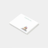 ウォーターカラーカバリヤキングチャールズスパニエル犬そり ポストイット (アングル)