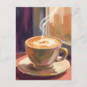 ウォーターカラーカフェマグ | モーニングコーヒー ポストカード (正面)
