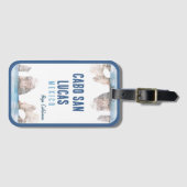 ウォーターカラーカボサンルーカスメキシコアーチヴィンテージ ラゲッジタグ (正面横)