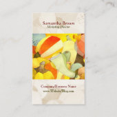 ウォーターカラーカボチャユニークン調理師 名刺 (正面)