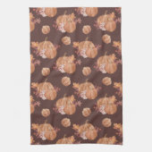 ウォーターカラーカボンプキンス秋 キッチンタオル (縦)