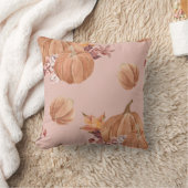 ウォーターカラーカボンプキンス秋 クッション (ブランケット)