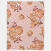 ウォーターカラーカボンプキンス秋 フリースブランケット (正面)