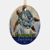 ウォーターカラーカメオーナメント セラミックオーナメント (右)