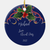 ウォーターカラーカメオーナメント セラミックオーナメント (裏面)