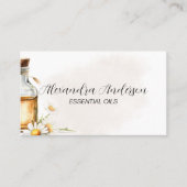 ウォーターカラーカモミールエッセンシャル油フローラ 名刺 (正面)