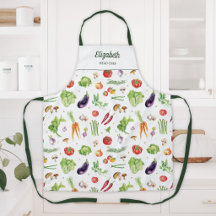 ウォーターカラーカラフル野菜 オーダーメイドネーム