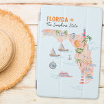ウォーターカラーカリフォルニア州アートマップ iPad MINIカバー<br><div class="desc">水のカラーマップでフロリダの雰囲気を受け入れiPad Miniカバー！スクリプトフォントでサンシャインスタイリッシュ州を搭載し、フロリディアや旅行愛好家のためのシックなアクセサリーである。</div>