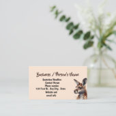 ウォーターカラーカンガルー動物カスタム事業 名刺 (スタンド正面)