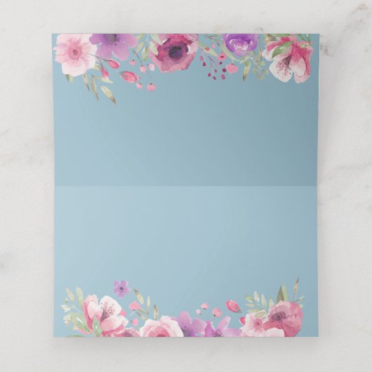 ウォーターカラーカントリーガーデンバラグリーンリー プレイスカード (内部開封)