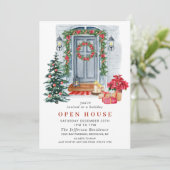 ウォーターカラーカントリーホリデークリスマスオープンハウス 招待状 (スタンド正面)