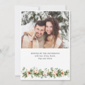 ウォーターカラーカントリーホリデークリスマスオープンハウス 招待状 (裏面)