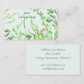 ウォーターカラーガーデンデザイン 名刺 (正面/裏面)