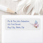 ウォーターカラーガーデンバタフライアート ラベル (インサイチュ)