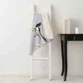 ウォーターカラーガーデンバードマグパイズワイルドライフ自然アート シェルパブランケット (インサイチュ)