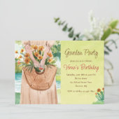 ウォーターカラーガーデンパーティの招待状 招待状 (スタンド正面)