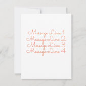 ウォーターカラーガーデンフラットカード 招待状 (裏面)