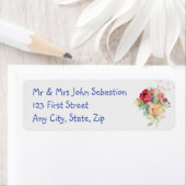 ウォーターカラーガーデンフラワーズフローラアート ラベル (インサイチュ)