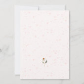 ウォーターカラーガーデンフラワーズブライダルシャワー 招待状 (裏面)