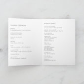 ウォーターカラーガーデンフラワーズ春の結婚式 プログラム (内部)