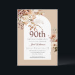 ウォーターカラーガーデンフローラアーチ90誕生日 招待状<br><div class="desc">ピンクウォーターカラーガーデンフローラアーチ90th誕生日招待状エレガントこの90thバースデーパーティーへの招待はあなたの特別なイベントに最適！このデザインは美しいピンクの水色の花を特徴とする。タイポグラフィカスタムはトレンディーとエレガント!</div>