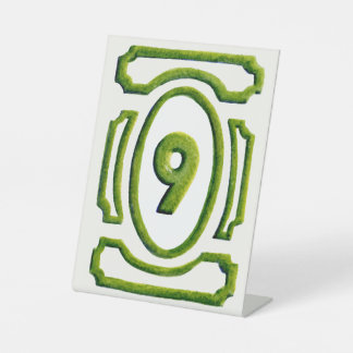 ウォーターカラーガーデンヘッジテーブル9 台座サイン