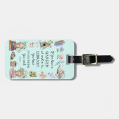 ウォーターカラーガーデンライブラリー引用文フローラ植物学 ラゲッジタグ (正面横)