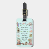 ウォーターカラーガーデンライブラリー引用文フローラ植物学 ラゲッジタグ (正面縦)