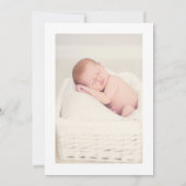 ウォーターカラーガールエンジェルバプティスフォト招待状 招待状 (裏面)