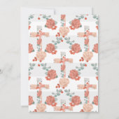 ウォーターカラーガールエンジェルバプテスマ招待状 招待状 (裏面)