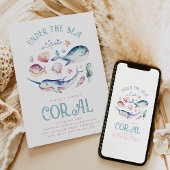 ウォーターカラーガールズアンダーザシー招待状 招待状