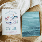 ウォーターカラーガールズアンダーザシー招待状 招待状