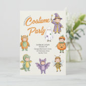 ウォーターカラーキッズハロウィンコスチュームパーティの奇想天外な 招待状 (スタンド正面)