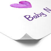 ウォーターカラーキッズルームデコーレインボーパーソナライズされた ポスター (角)