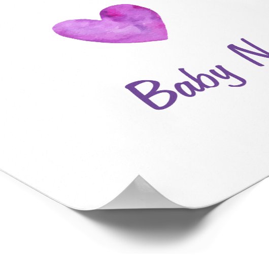 ウォーターカラーキッズルームデコーレインボーパーソナライズされた ポスター (角)