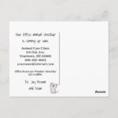 ウォーターカラーキットンベテリアンリアンクリニック ポストカード (裏面)