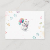 ウォーターカラーキテン 誕生日パーティー 赤ちゃんの絵本 名刺 (裏面)