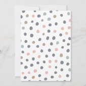 ウォーターカラーキャッスルプリンセスユニコーン誕生日 招待状 (裏面)