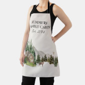 ウォーターカラーキャビンハウスホームファミリー名 エプロン (インサイチュ)