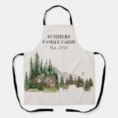 ウォーターカラーキャビンハウスホームファミリー名 エプロン (正面)
