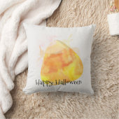 ウォーターカラーキャンディコーンハロウィーンホームデコール クッション (ブランケット)