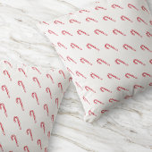 ウォーターカラーキャンディーケーンホワイトレモダンッドフェスティバル クッション