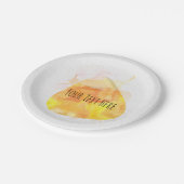 ウォーターカラーキャンディーコーンハローウィンパーティ ペーパープレート (アングル)