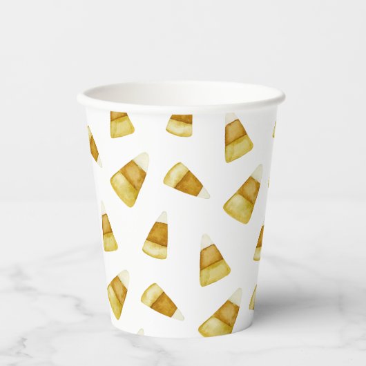 ウォーターカラーキャンディーコーン10月ハローウィンパーティ 紙コップ (正面)