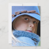 ウォーターカラーキャンピングバースデーパーティーフォト招待状 招待状 (裏面)