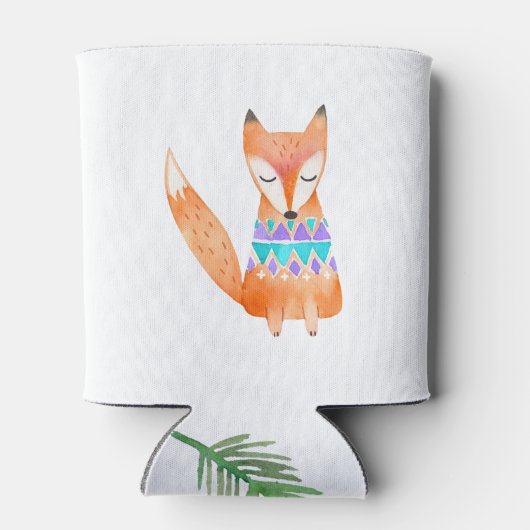 ウォーターカラーキャンピングバースデーパーティー 缶クーラー (裏面)