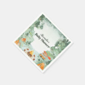 ウォーターカラーキャンピングベビーシャワー スタンダードカクテルナプキン (角)