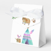 ウォーターカラーキャンプ誕生日パーティーありがとう フェイバーボックス (正面サイド)