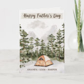 ウォーターカラーキャンプin自然父の日 カード (正面)