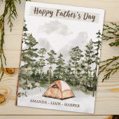 ウォーターカラーキャンプin自然父の日 シーズンポストカード